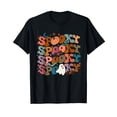thumbnail image 1 of Funny Halloween Vibes Retro Spooky Ghost Boo Spooky Season T-Shirt, 1 of 5