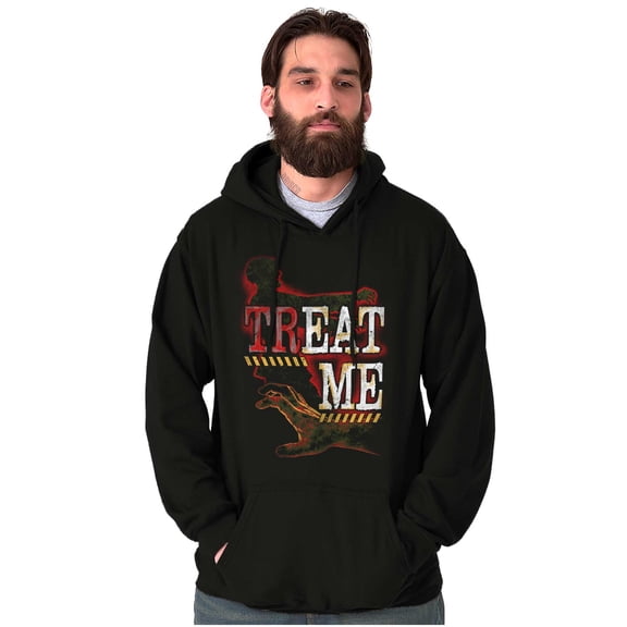 Funny Halloween Zombie Pun Treat Me Hoodie Sweatshirt Women Men Brisco Brands S