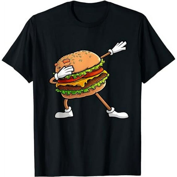 Funny Hamburger Art Kids Men Women Cheeseburger Lover T-Shirt