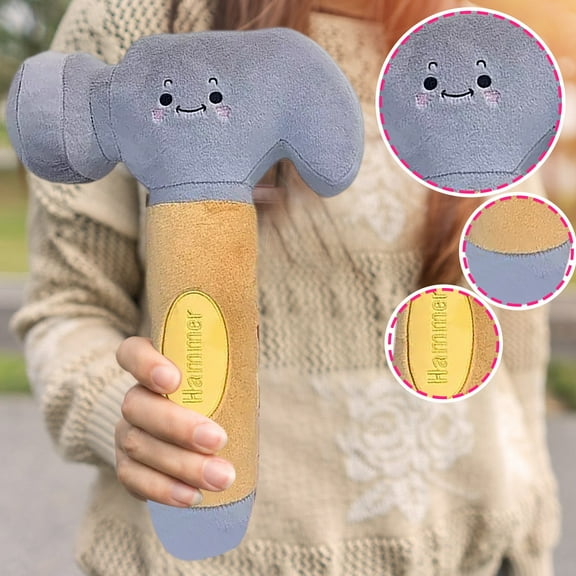 Funny Hammer Wrench Plush Toy Doll - Simulation Tool Pillow for Sleeping, Children's Gift, Soft Stuffed Animal Decor