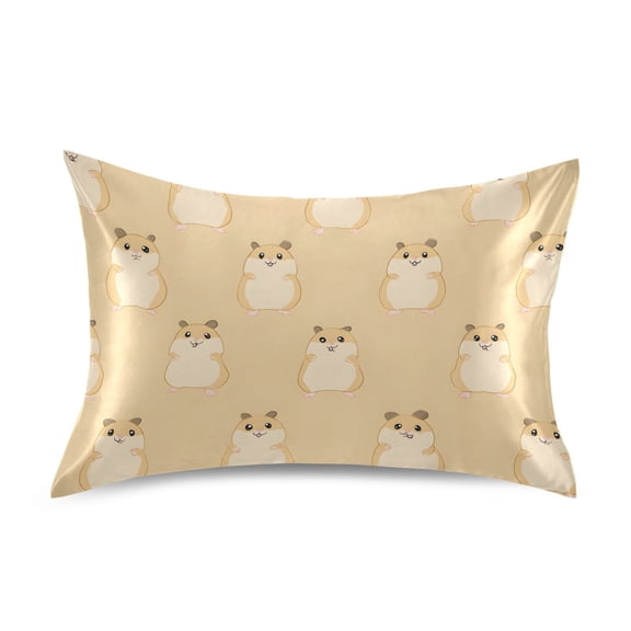 Funny Hamsters Pillowcase Standard Size Luxury Silky Soft Wrinkle Resistant Envelope Closure 20x26in
