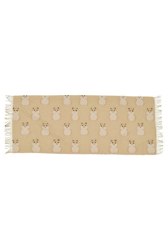 Funny Hamsters Women's Cold Weather Scarves Lightweight Warm Fashion Scarves, Breathable 86.6''x30.7''