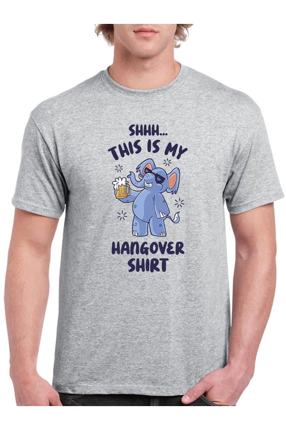 Funny Hangover Shirt T-Shirt Men -Smartprints Designs, Male Large