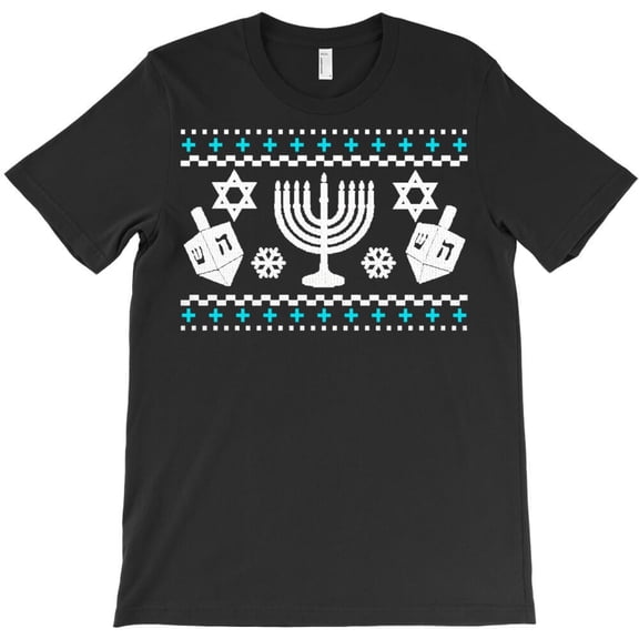 Funny Hanukkah Holiday Sweater Jewish Chanukah Festival Funny Style - Fan Favorite H13613 T-Shirt, for Men and Women, Up to Size 5XL