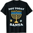 thumbnail image 1 of Funny Hanukkah Not Today Santa Shirt Jewish Chanukah T-Shirt, 1 of 4