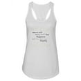 thumbnail image 1 of Funny Happiness Quote Design. Tank Women -Image by Shutterstock, Female x-Large, 1 of 4