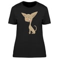 thumbnail image 1 of Funny Happy Chihuahua Cartoon T-Shirt Women -Image by Shutterstock, Female 3X-Large, 1 of 2