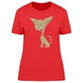 thumbnail image 1 of Funny Happy Chihuahua Cartoon T-Shirt Women -Image by Shutterstock, Female Medium, 1 of 2