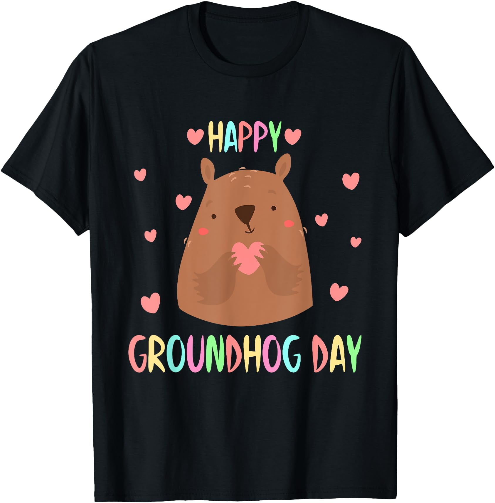 Funny Happy Groundhog Day 2025 TShirt,Dark Heather Color,Size 3XL