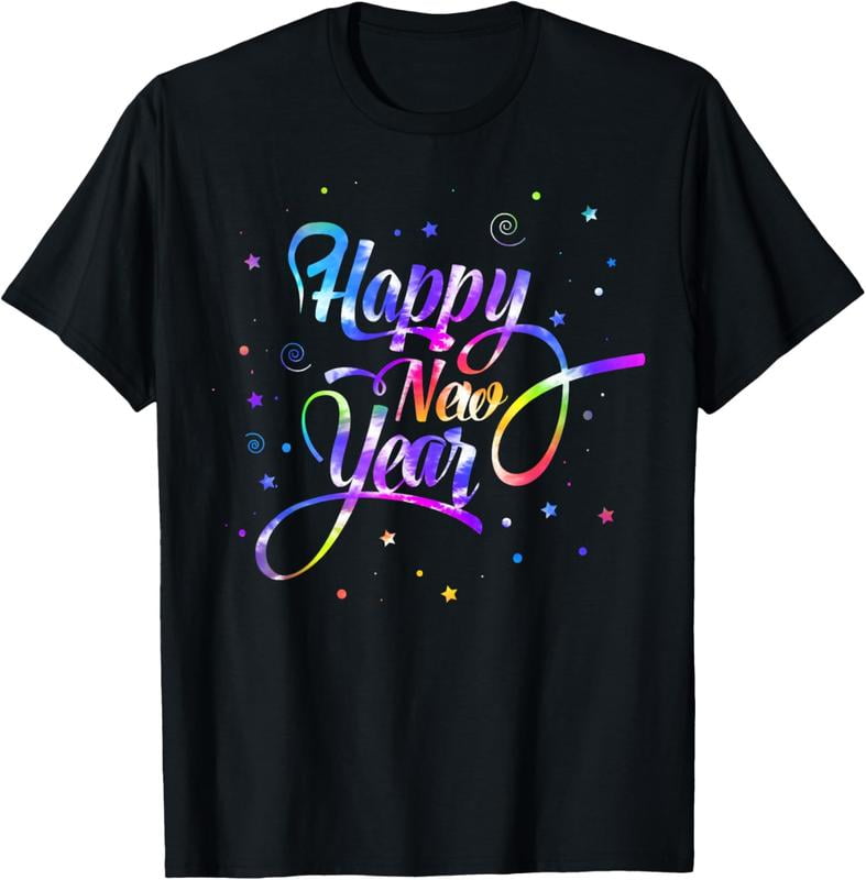 Funny Happy New Year 2025 Tie Dye NYE New Years Eve Party Style 4