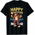 thumbnail image 1 of Funny Happy New Year 2026 Bigfoot Lovers New Years Eve Party Graphic Tee T-Shirt for Men Women, 1 of 4