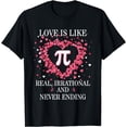 thumbnail image 1 of Funny Happy Valentine's Day Love Is Like Pi Math Teacher T-Shirt, 1 of 3