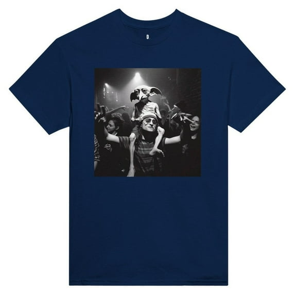 Funny Harry Potter and Dobby Raving Drunk Unisex T-Shirt, Navy Color, Size 5XL