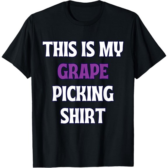 Funny Harvest Season Tee This Is My Grape Picking Shirt 2025 T-Shirt