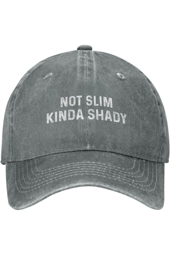 Funny Hat Not Slim Kinda Shady Hat for Men Baseball Cap with Design Hats