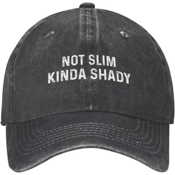 Funny Hat Not Slim Kinda Shady Hat for Men Baseball Cap with Design Hats