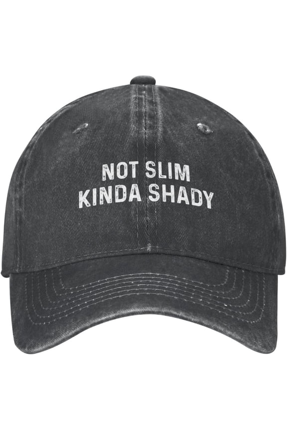 Funny Hat Not Slim Kinda Shady Hat for Men Baseball Cap with Design Hats