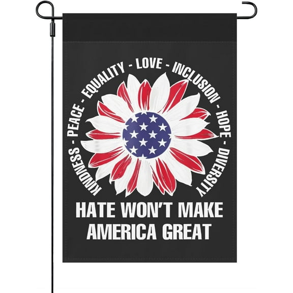 Funny Hate Won't Make America Great Tee Hate Won't Make America Great House Flag One Size Double Sided Humorous Funny