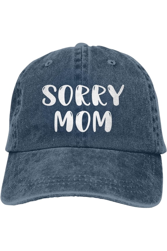 Funny Hats for Men Funny Gym Hats for Men Cute Baseball Hat Quick Dry Sorry Mom Gym Cap
