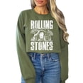 thumbnail image 1 of Funny He Is Risen Easter Unisex Sweatshirt - Christian Empty Tomb Graphic Crewneck Army Green Sweatshirt Adult Large, 1 of 7