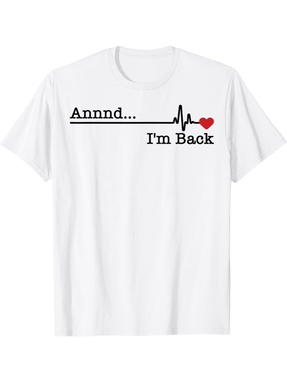 Funny Heart Attack Survivor Gift For Men Women Cool Recovery T-Shirt mens t shirtwhitewomenfunnymisfitsmenjourney