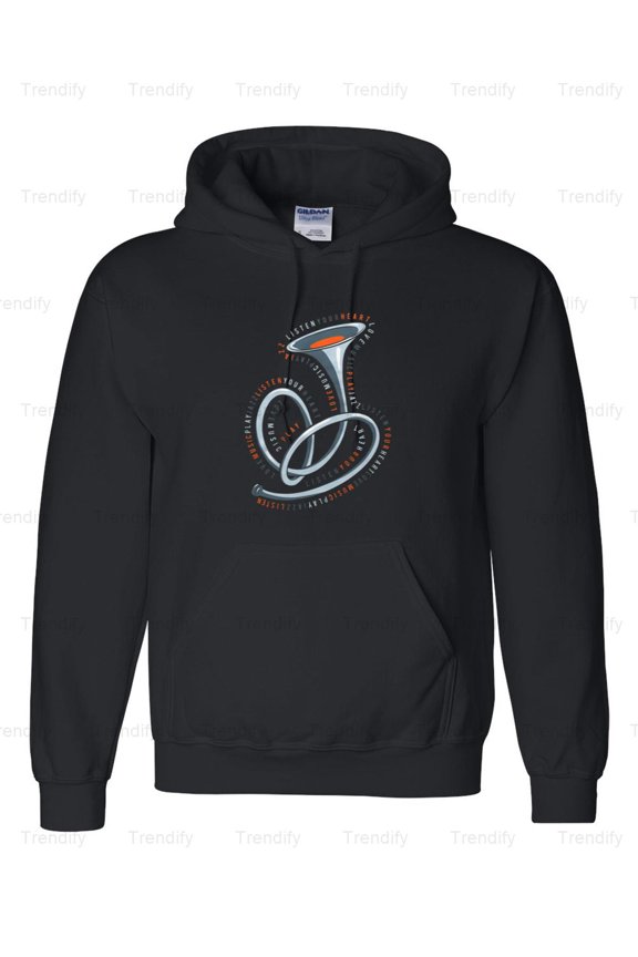 Funny Heart Horn Love Devil Retro Graphic Hoodie M3081852, Up to Size 5XL