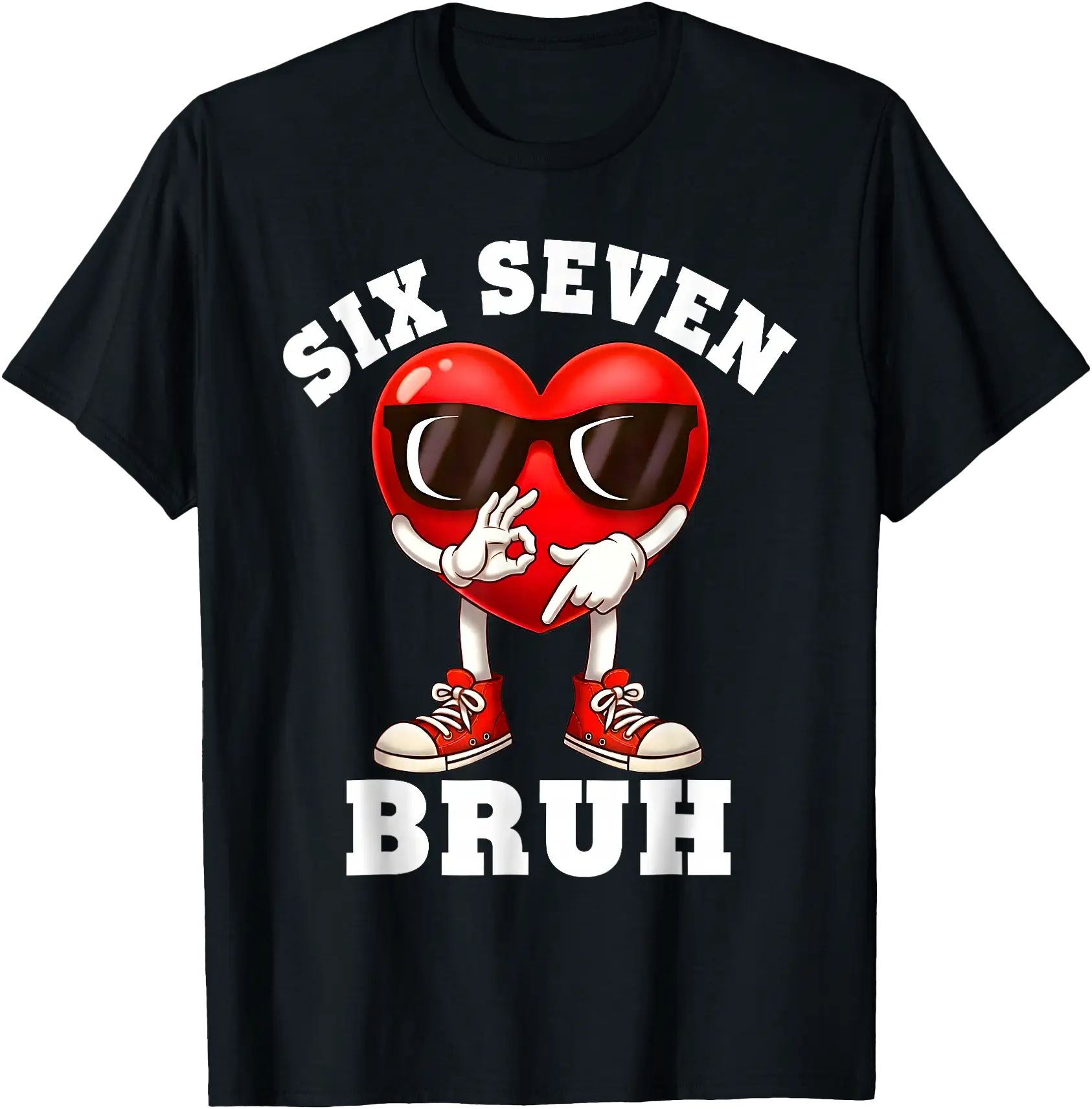 Funny Heart Meme T-Shirt for Valentine's Day - Cool Cartoon Design with ...