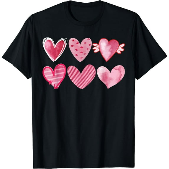 Funny Heart Valentines Day Couple Matching Womens Kids Girls T-Shirt