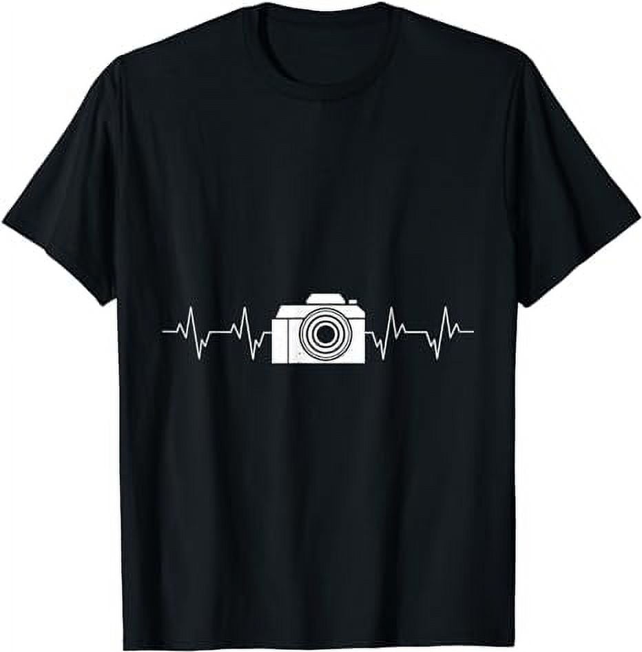 Funny Heartbeat Photography Lover Enthusiast Camera Clothing TShirt