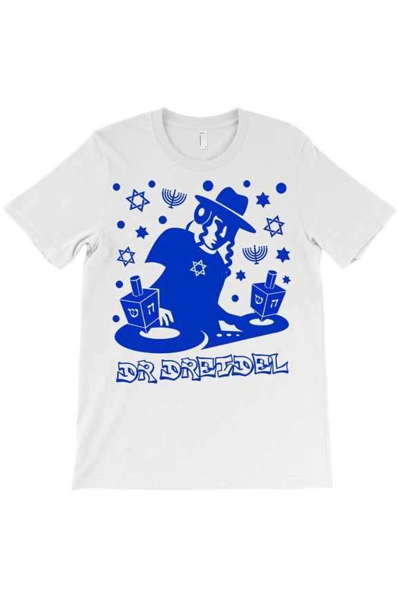 Funny Hebrew Chanukah Men Gift DJ Dr. Dreidel Hanukkah Kids Themed Holiday - Durable Stitching G34278 Unisex T-Shirt, Up to Size 5XL