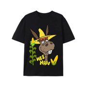 Funny Hee Haw Donkey Vintage Graphic Animal Humor Novelty T-Shirt,S-5XL