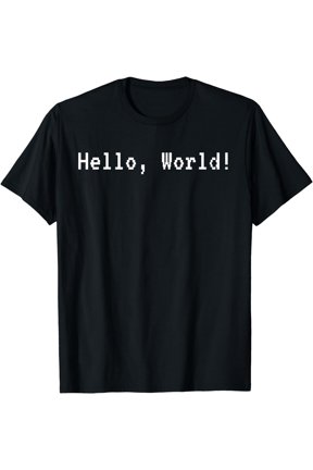 Funny Hello, World! Coding T-shirt for Coders and Programmer