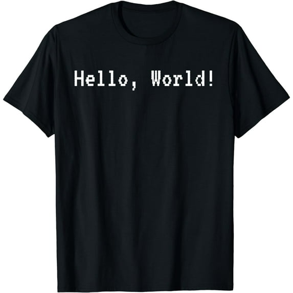 Funny Hello, World! Coding T-shirt for Coders and Programmer