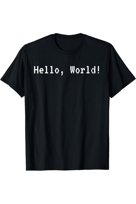 Funny Hello, World! Coding T-shirt for Coders and Programmer