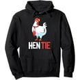 Funny Hen Tie Gift Chicken Japanese Funny Design Unisex Hooded Hoodie for Men and Women, up to