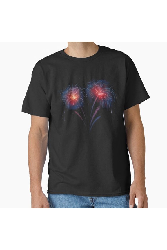 Funny Here For Fireworks Red White Blue Celebration Cheer Quote Unisex T-Shirt, up to Size 5XL