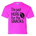 thumbnail image 1 of Funny Here for The Snacks Youth Short Sleeve T-Shirt-Helconia-Small, 1 of 4