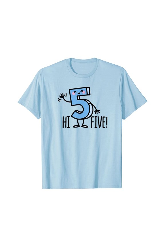 Funny Hi Five! High hand Hello / wave number 5 kids T-Shirt