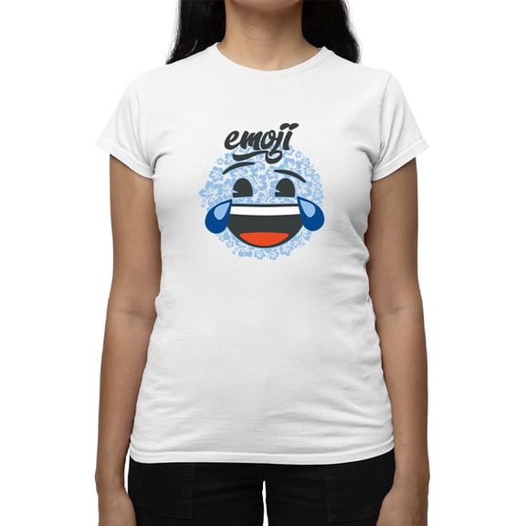 Funny Hibiscus Laughing Face Icon Women's T-shirt