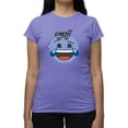 thumbnail image 1 of Funny Hibiscus Laughing Face Icon Women's T-shirt, 1 of 4