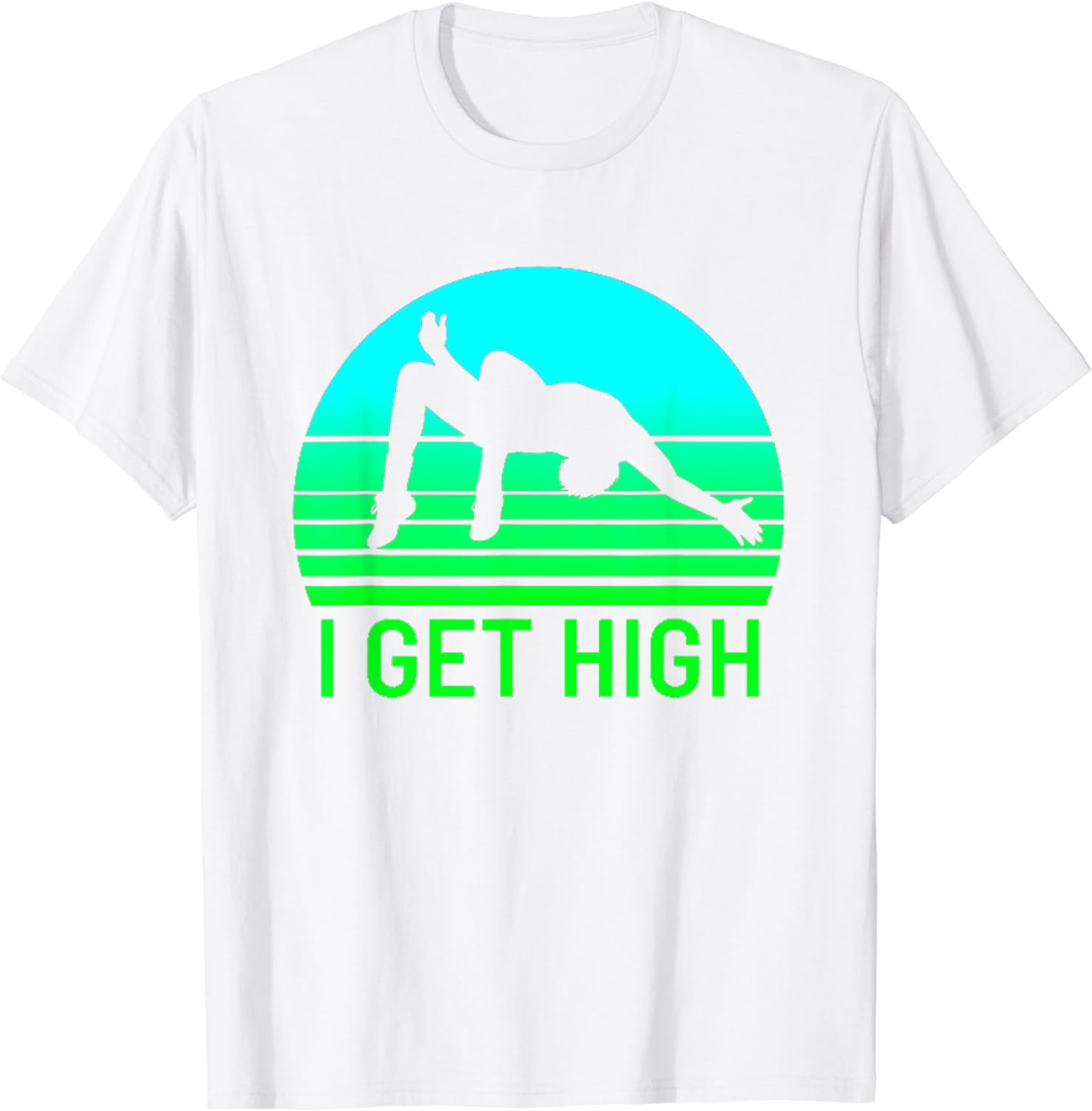 Funny High Jump High School College Track And Field Joke Tee TShirt