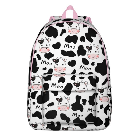 Funny Highland Cow Pattern Backpack, Waterproof School Bookbag with Cute Farm Style Print, Ideal for Cow and Animal Lovers