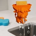 thumbnail image 1 of Funny Highland Cow Sponge Holder Stand for Kitchen Sink Countertop Cute Sponge Organizer Drainer Drying Rack Farmhouse Decor, 1 of 7