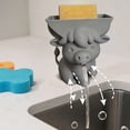 thumbnail image 1 of Funny Highland Cow Sponge Holder Stand for Kitchen Sink Countertop Cute Sponge Organizer Drainer Drying Rack Farmhouse Decor, 1 of 7
