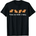 thumbnail image 1 of Funny Highland Cow Women Men Cow Gifts How I Roll T-Shirt, 1 of 5