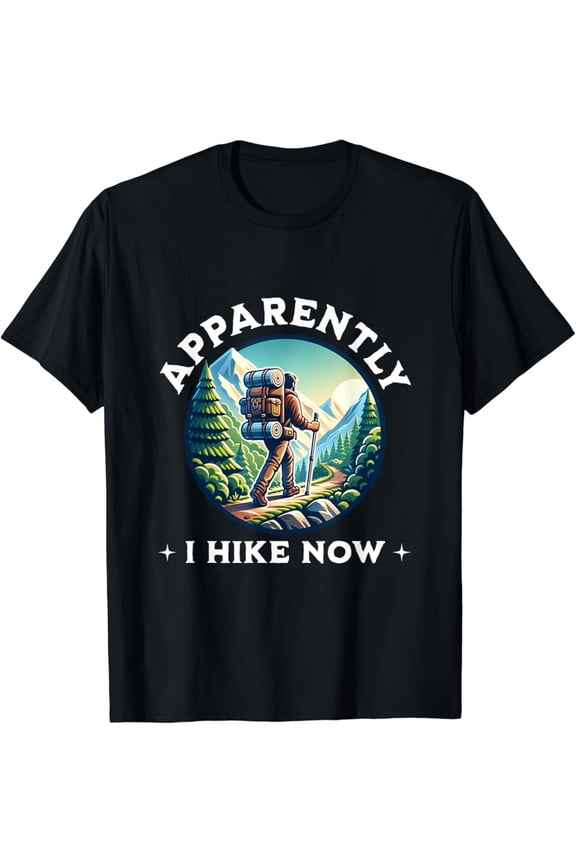 Funny Hiking Guys Cool Trail T-Shirt Design Preview Only, Vintage Birthday Gift