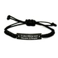 thumbnail image 1 of Funny Hiking Rope Bracelet, Gifts from Friends for Hiking Enthusiasts, I Like Hiking And Maybe 3 People, Birthday Unique Gifts for Men or Women, 1 of 4