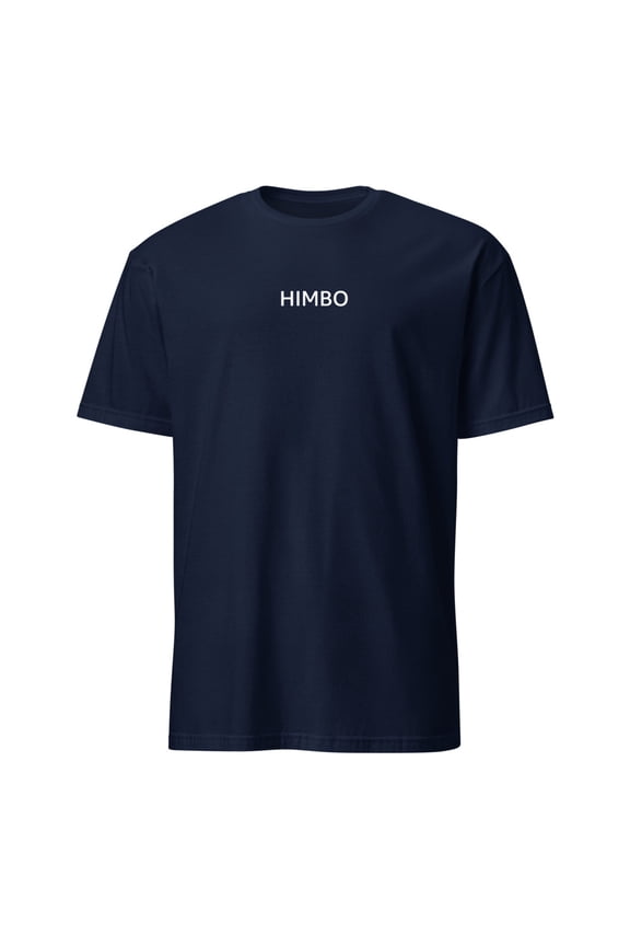 Funny Himbo Minimalist Slogan Hot Guy Humor T-Shirt (Navy, M)