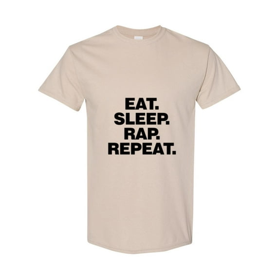Funny Hip Hop And Old School Rapper Quote Eat Sleep Rap Repeat Unisex T-Shirt, up to size 5XL