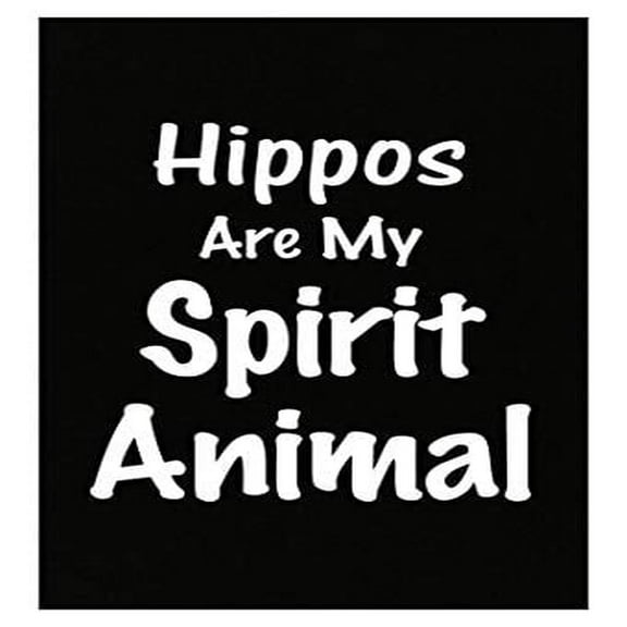 Funny Hippo Spirit Animal Poster - Wall Decor Gift